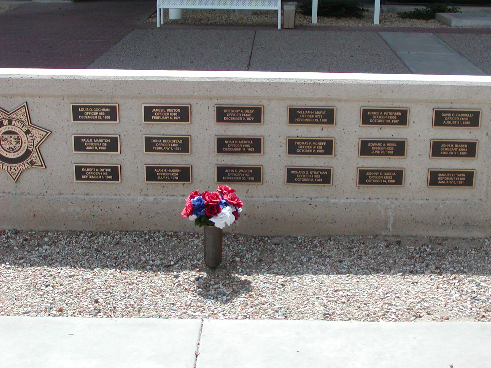 DPS Fallen Officer Memorial Arizona State Troopers Association