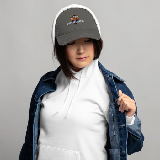 Color Shield - Distressed Dad Hat - Image 3