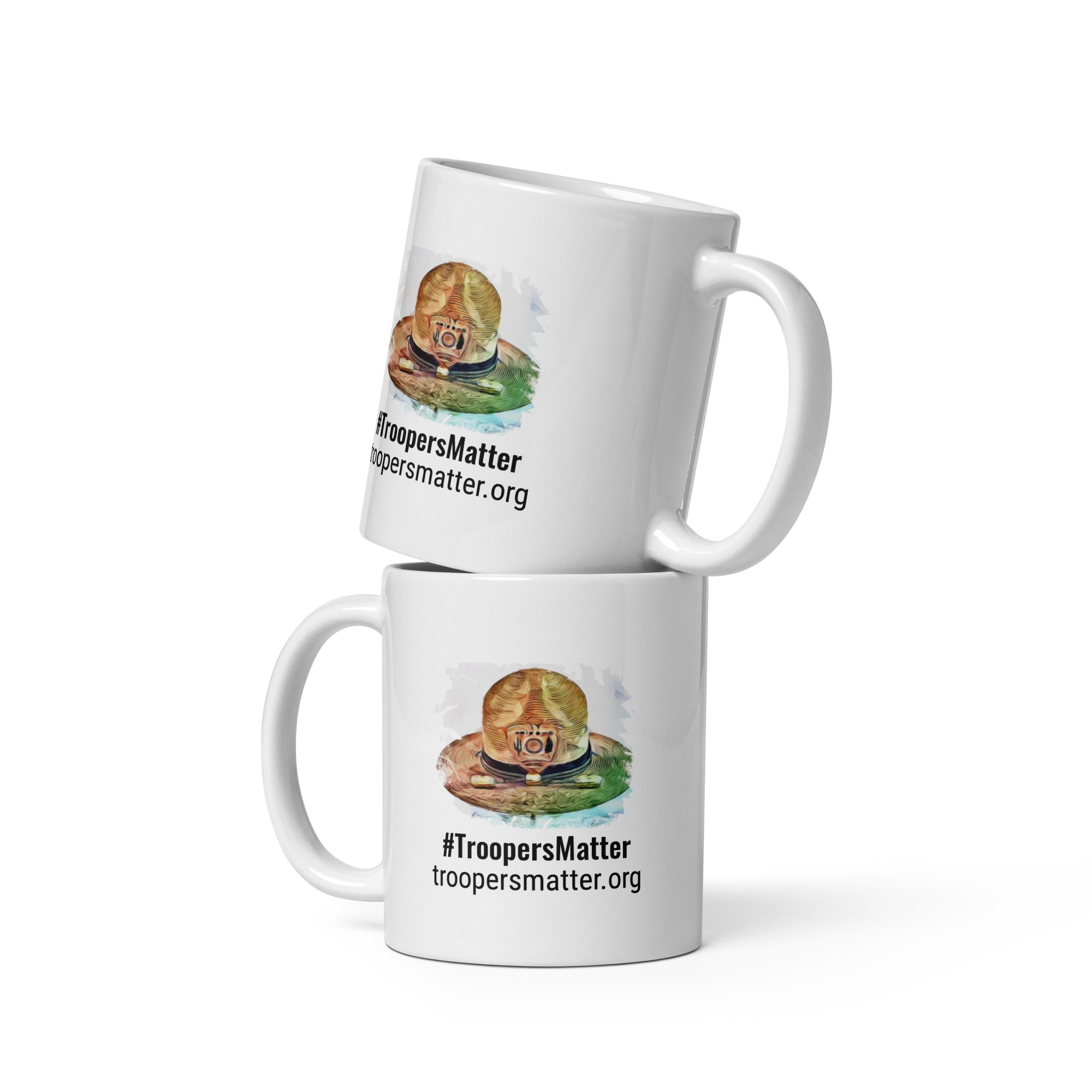 #troopersmatter - White glossy mug - Image 2