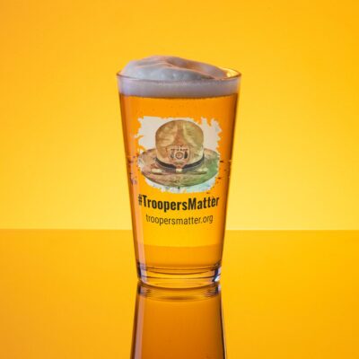 #troopersmatter - Shaker pint glass