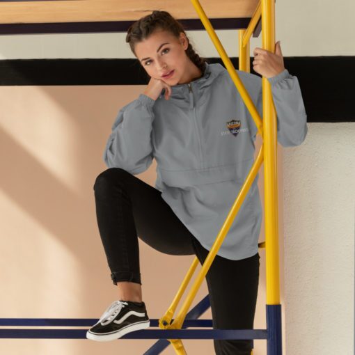 Color Shield - Embroidered Champion Packable Jacket - Image 3