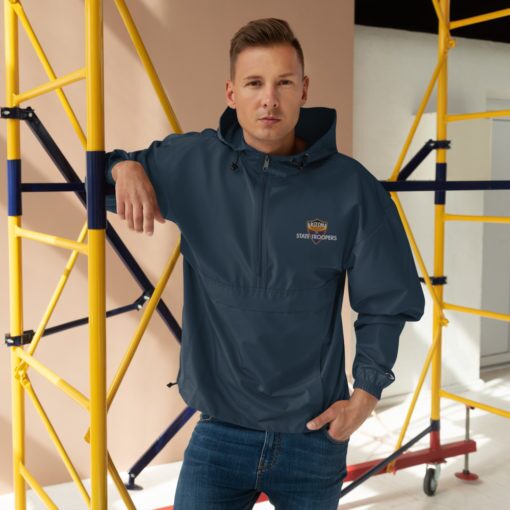 Color Shield - Embroidered Champion Packable Jacket - Image 7