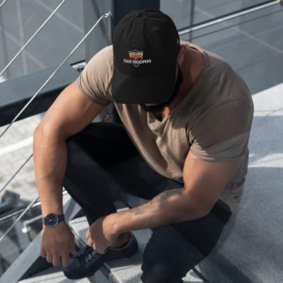 Color Shield - Distressed Dad Hat