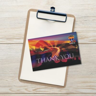 Postcard - Thank You - AZTROOPERS