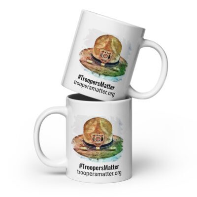 #troopersmatter - White glossy mug
