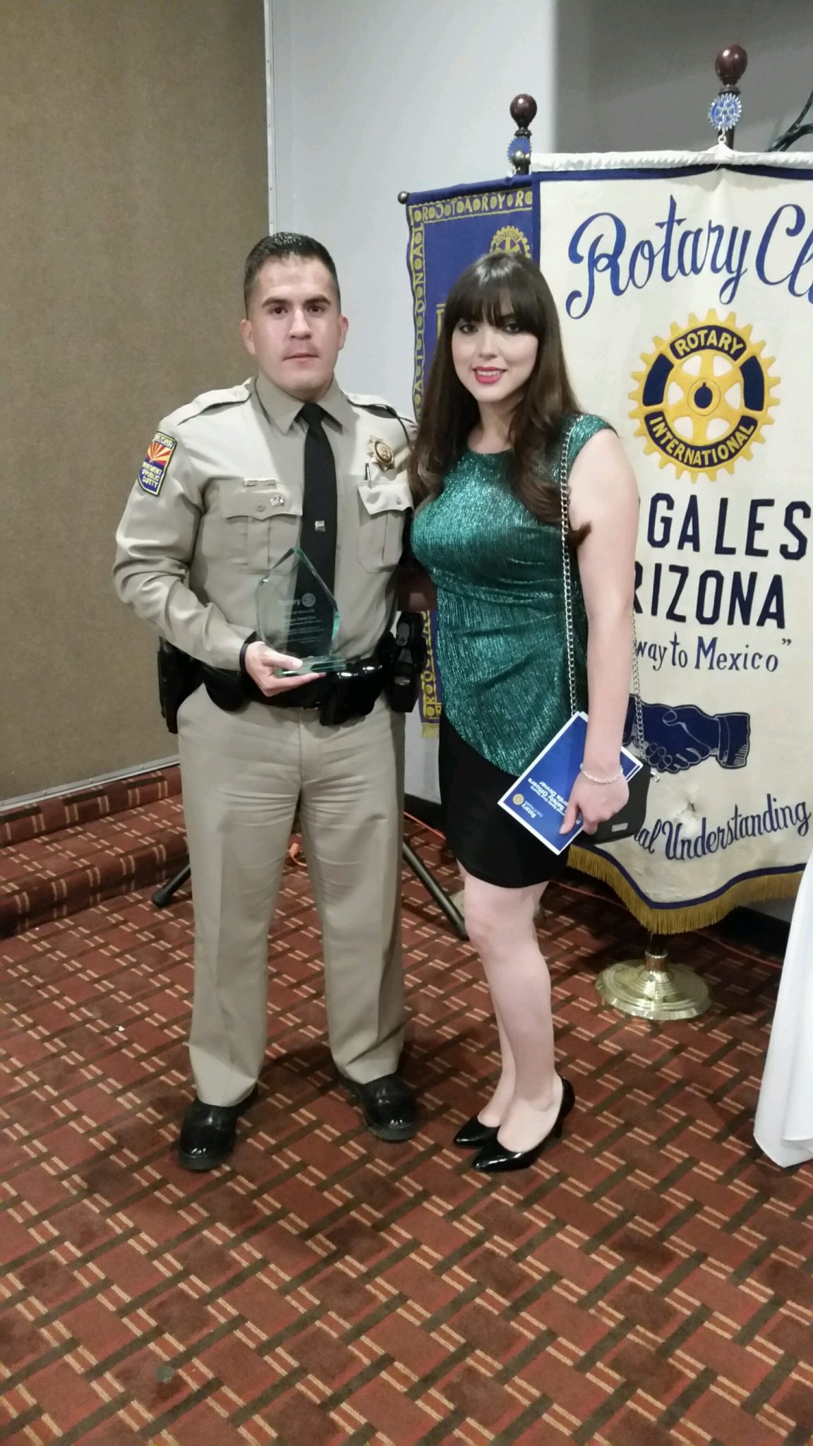Trooper Diaz Rotary Club Officer of the Year