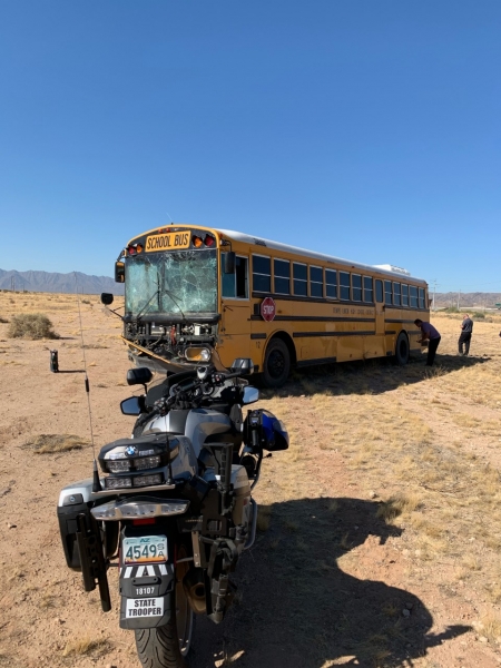 Single Vehicle Collision Involving a School Bus on SR-202 at 40th Street