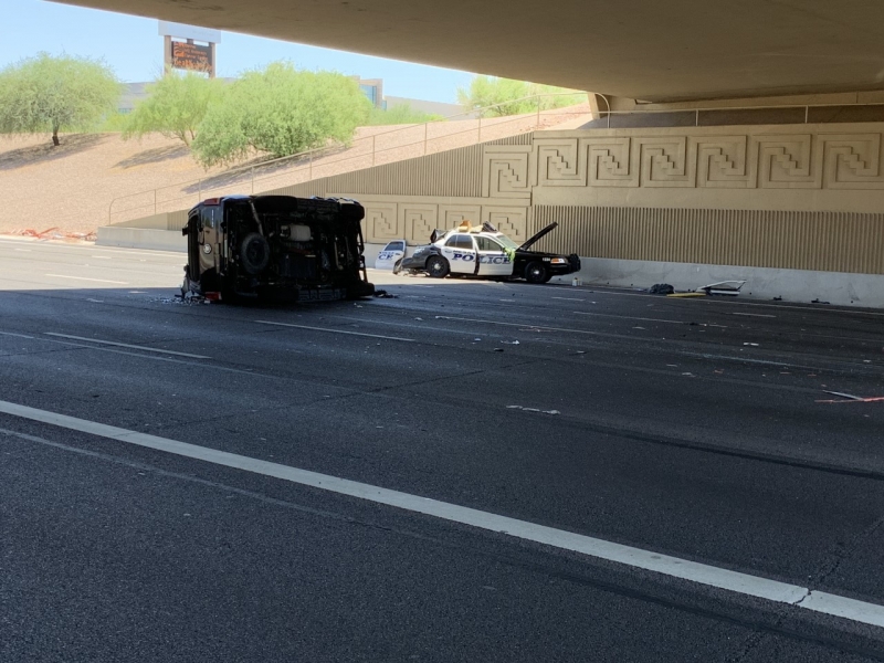 Mesa Police Department Injury Collision on US-60 at 48th St.