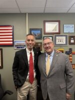 President Hawkins met with Representative Nguyen. They discussed the need for additional pay & mental healthcare for the membership. Representative Nguyen would like to help with running a bill to get the money needed for our mental healthcare. We are thankful for Representative Nguyen's continued support.